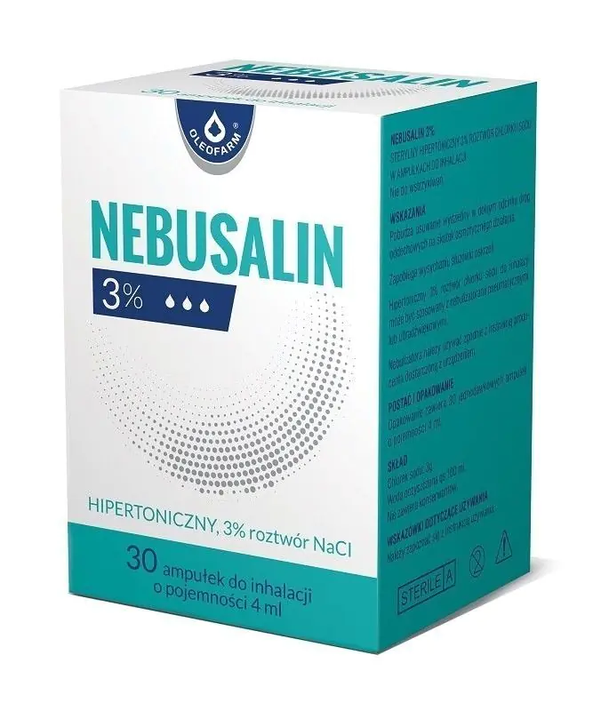 Nebusalin 3%, Hipertoniczny roztwór do inhalacji, Ampułki