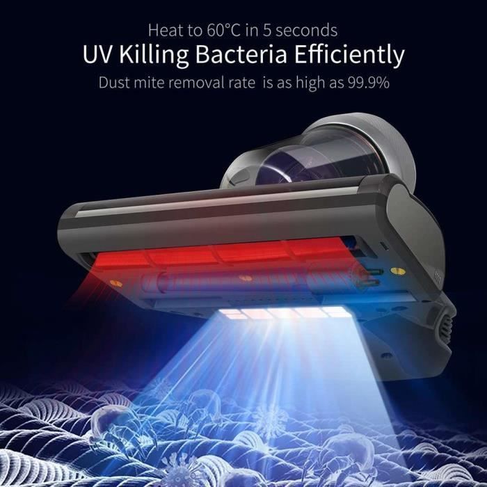 Aspirador de pó portátil JIMMY® JV35 - Potente, sem fio, sem saco, silencioso, antiácaros e resistente aos raios UV.