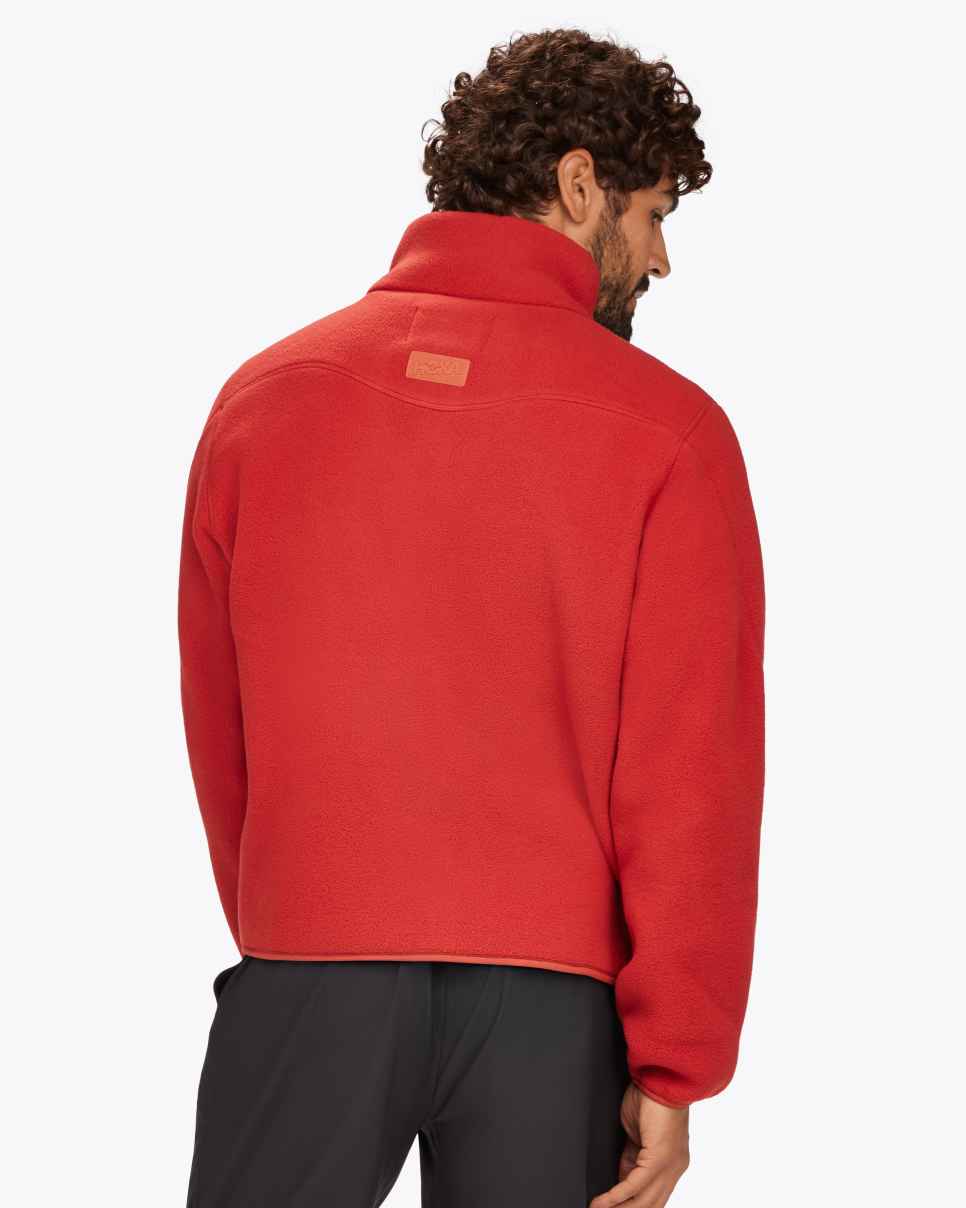 HOKA Polaire Ridgetop à fermeture éclair intégrale rouille