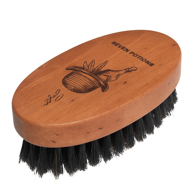 Cepillo para barba Seven Potions con cerdas suaves de jabalí | Para hombre | Superdrug