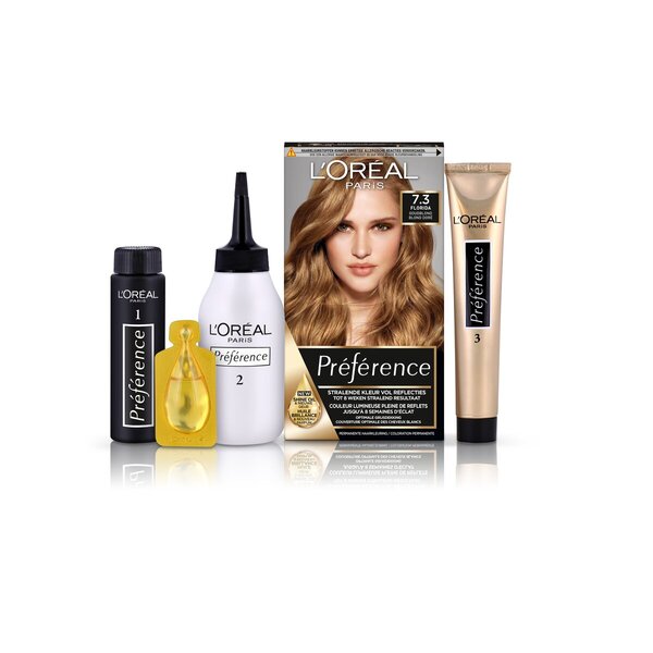 L'Oréal Paris Préférence 7.3 Złota, średnio-blond farba do włosów<br>