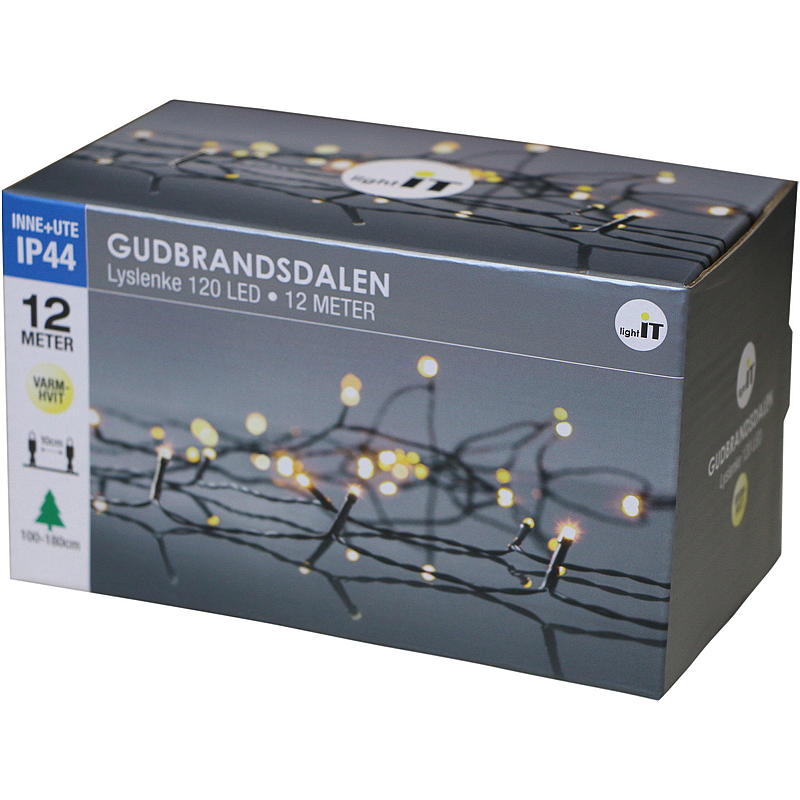 Lyslenke 100 LED Varmhvit, Gudbrandsdalen