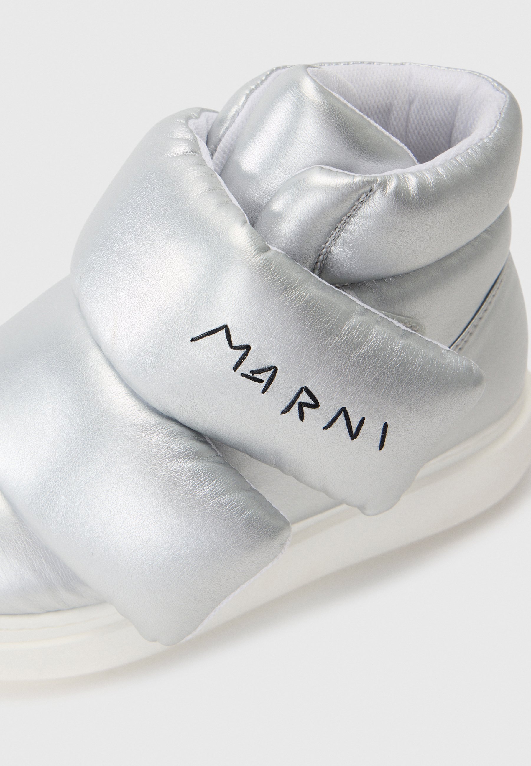 Marni UNISEX - Hoge sneakers - zilverkleurig/zwart