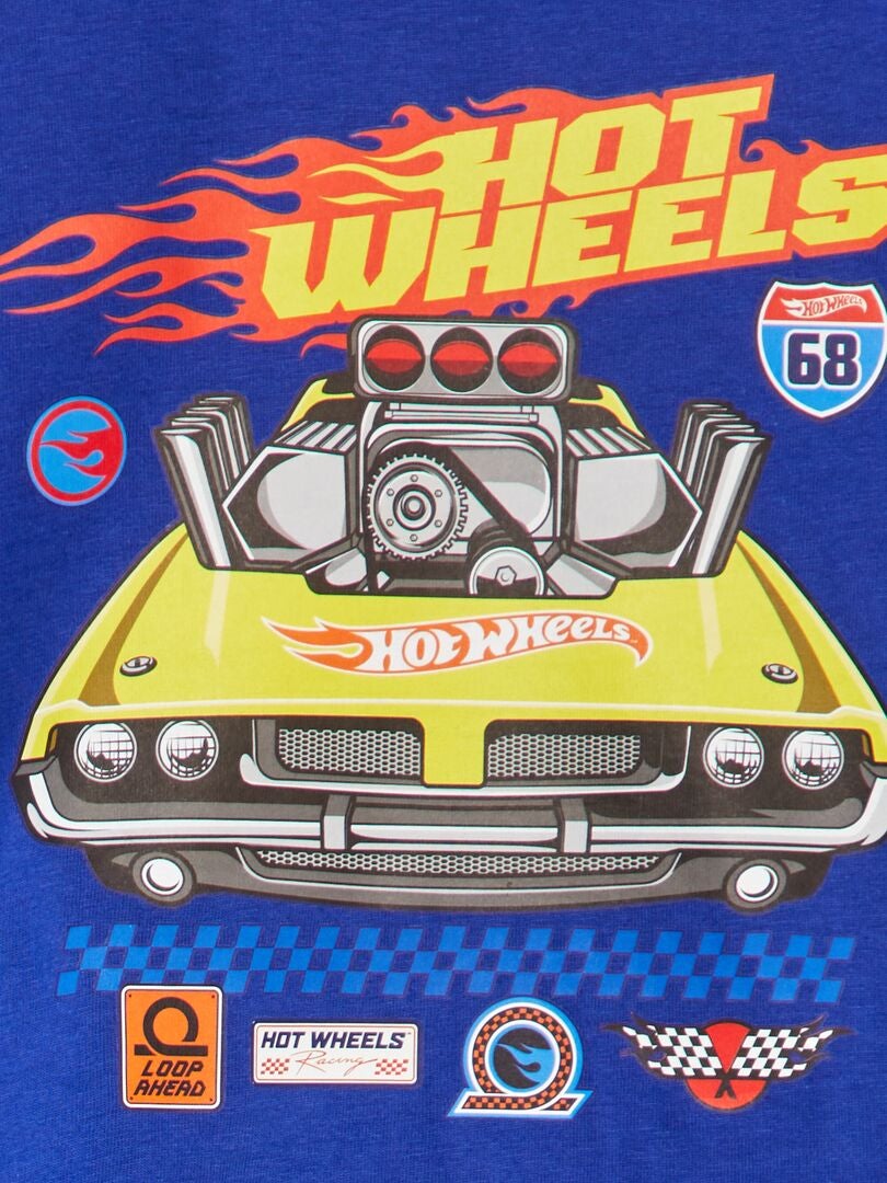 'Hot Wheels' pyjama - T-shirt + broek - 2-delig - blauw