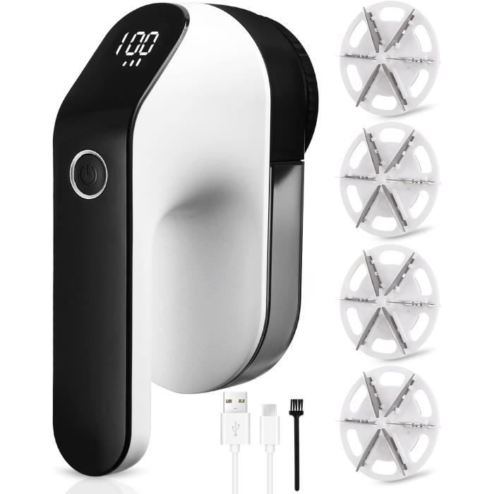 Rasoir Anti Bouloche-3 Vitesses RéGlables-Écran LED-Type-C Rechargeable-2000mah-Rasoir Anti-Bouloche éLectrique