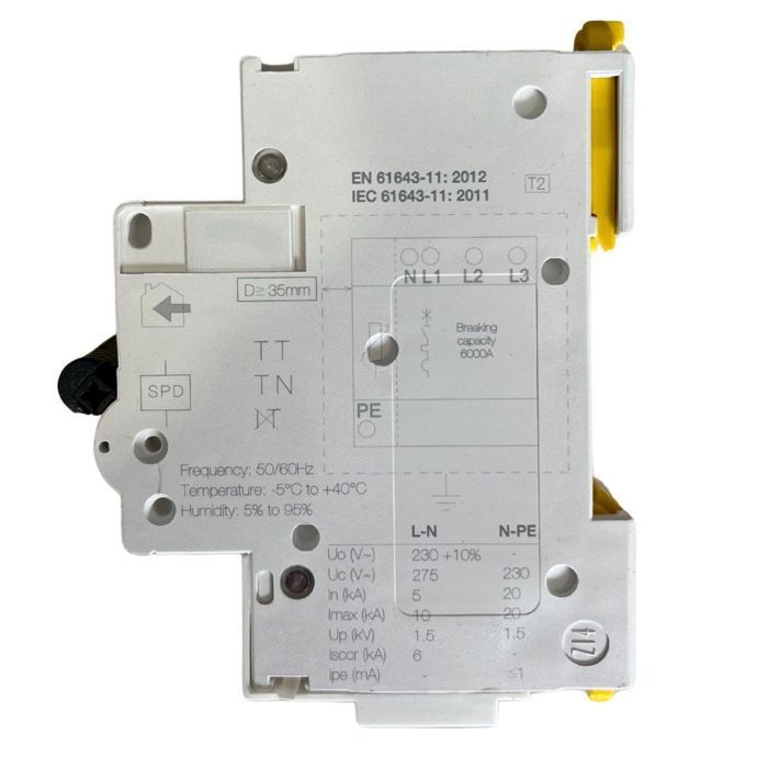 A9l16618 Schneider - Para-raios autoprotegido trifásico + neutro tipo 2 - 10kA - Relé de sinalização