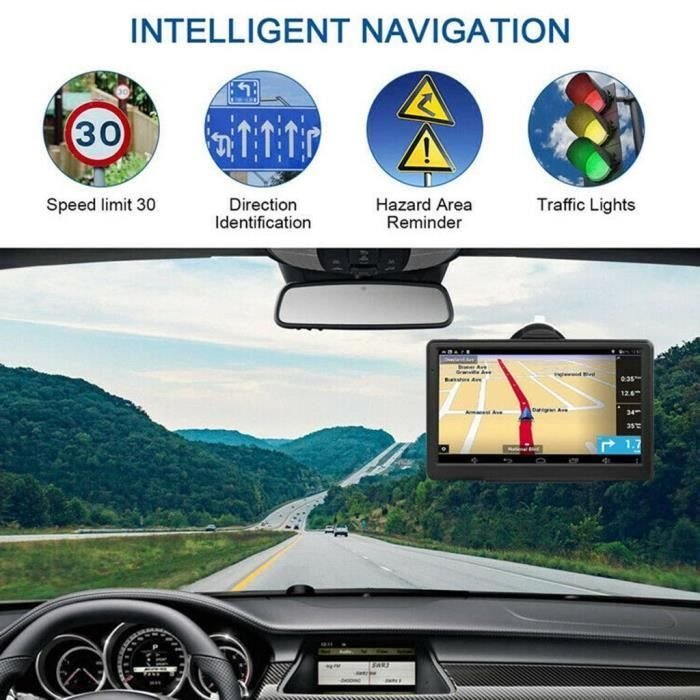GPS-navigatie voor auto en vrachtwagen - HOMYL - 7-inch touchscreen - Spraakbegeleiding - VS en Canada