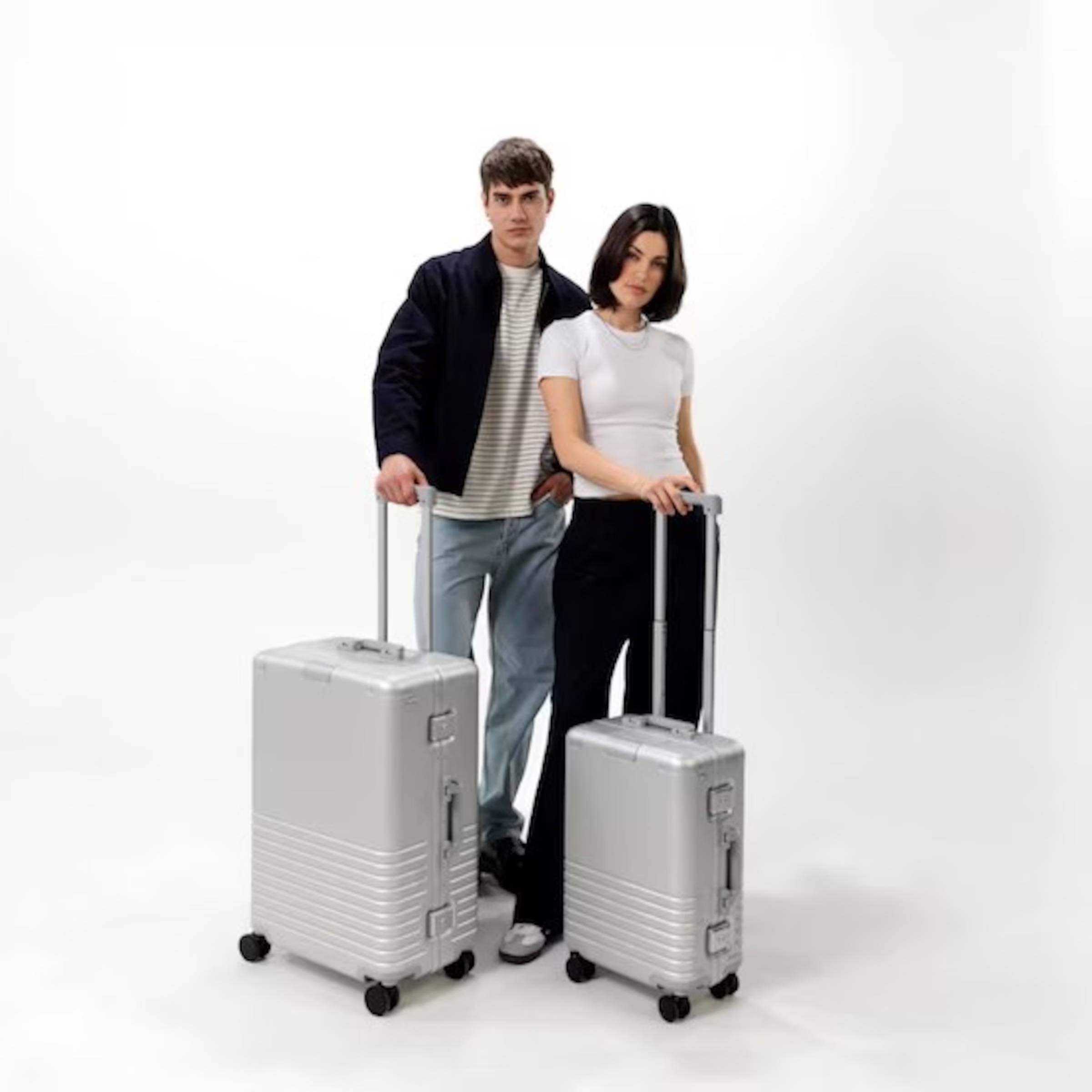 Ensemble en aluminium argenté Heathrow