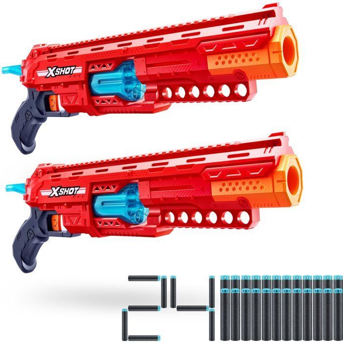 ZURU XSHOT - Exclusivo Cdiscount - Pacote Combinado de Pistola - Lançador de Calibre Excel - 24 Dardos