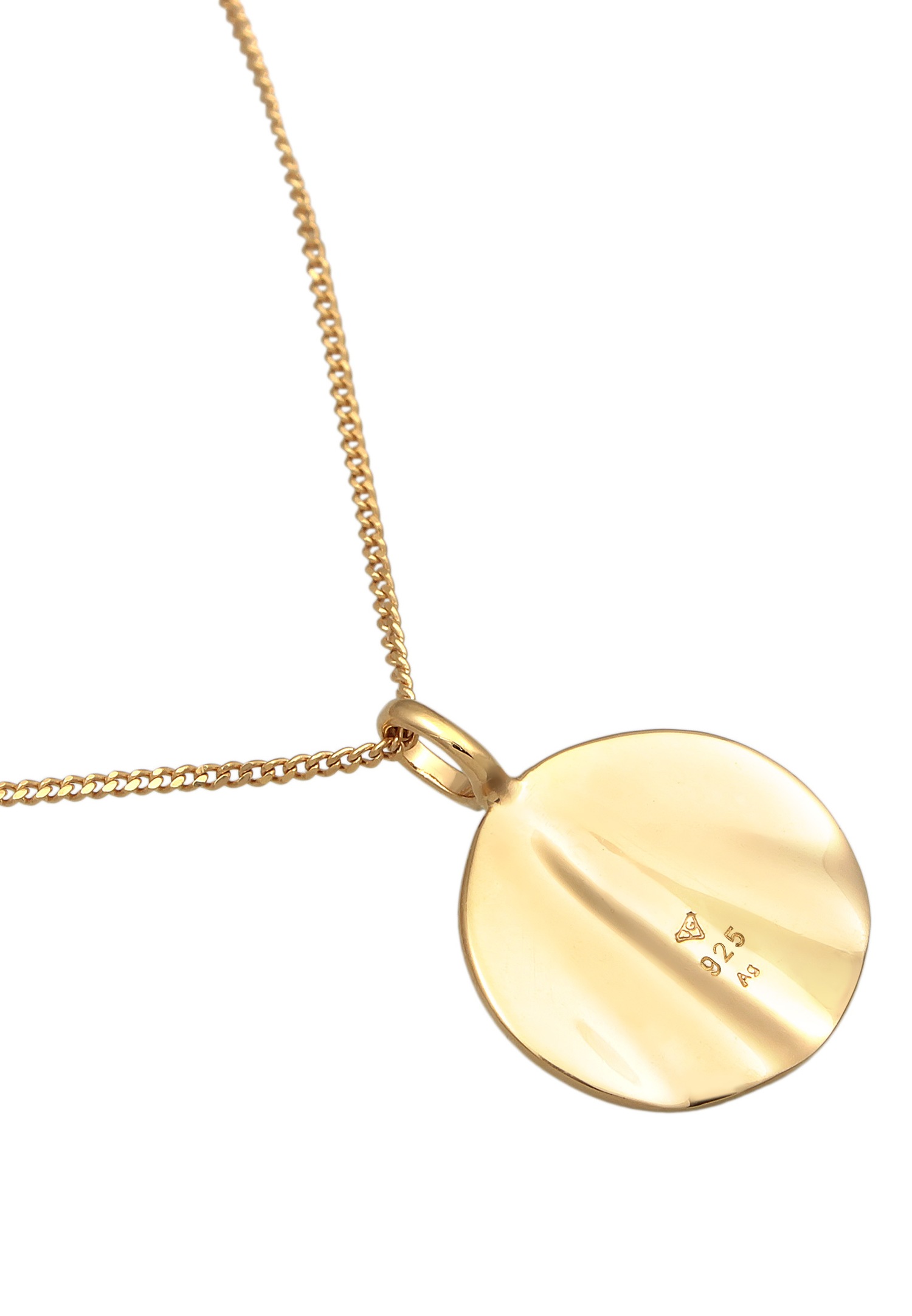 Elli Femmes Couches plaquettes Pendentif vagues design en argent sterling 925