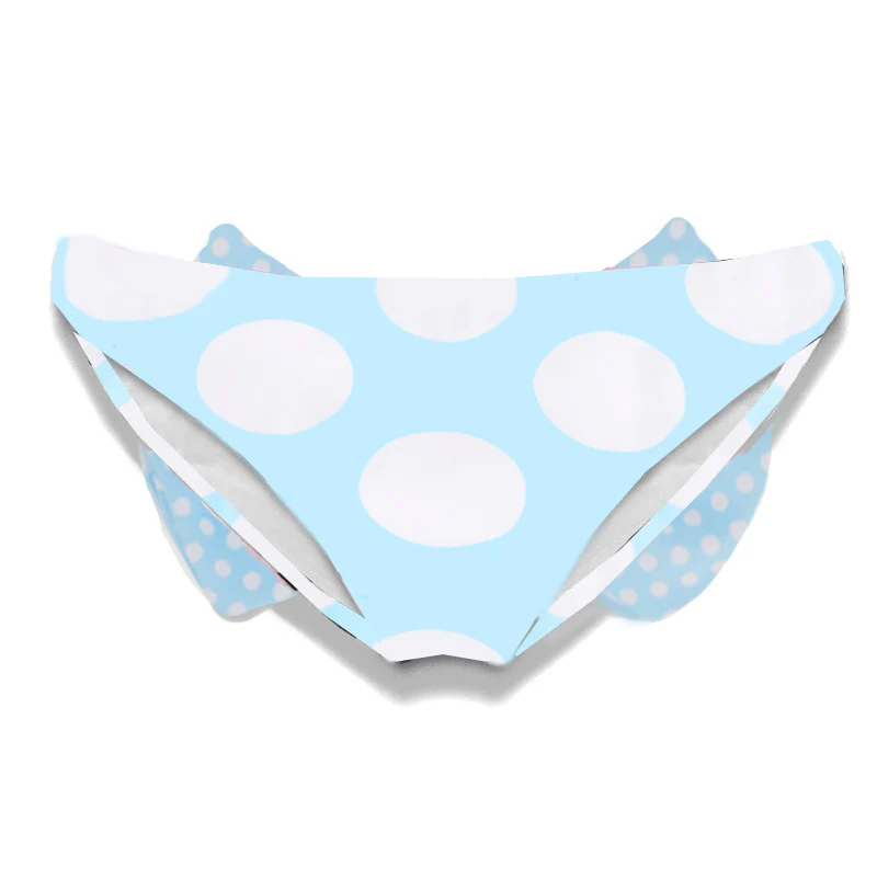 Culotte de bain fille avec nœud bleu