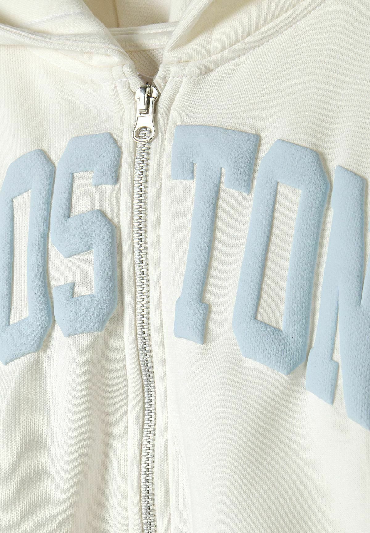 Completo sportivo MINOTI con zip corta e gamba larga - bianco