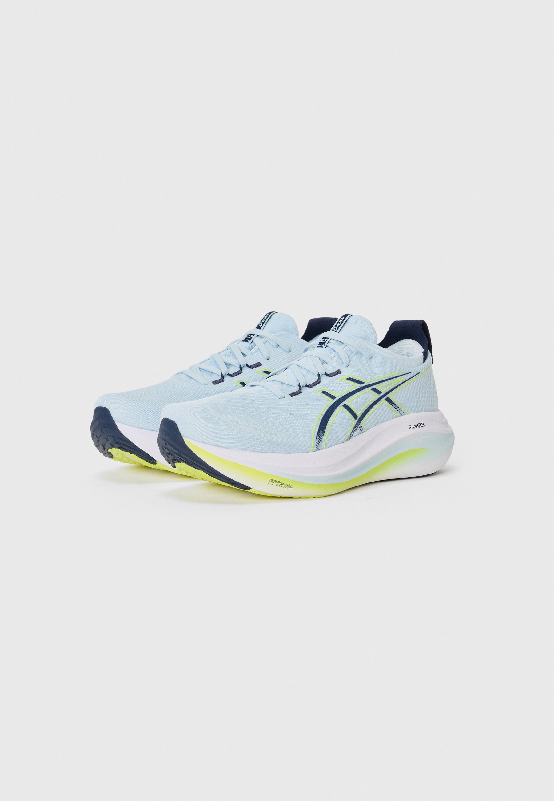 ASICS GEL NIMBUS 27 - Løpesko for landevei - sky/midnight