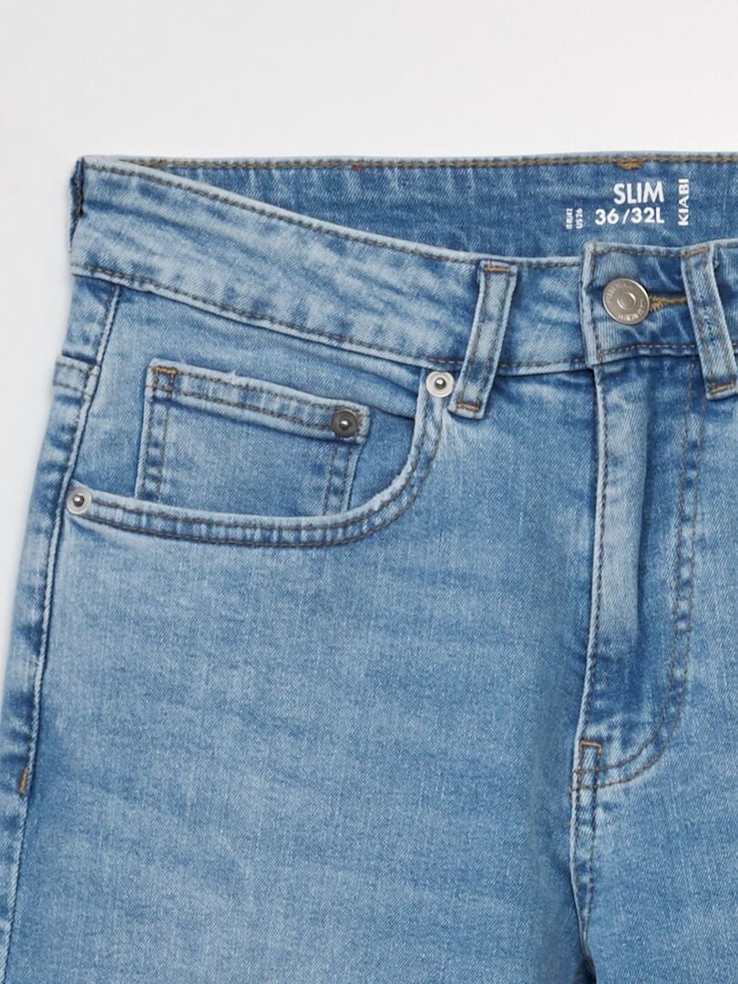 Calça jeans slim - tamanho 32 - azul