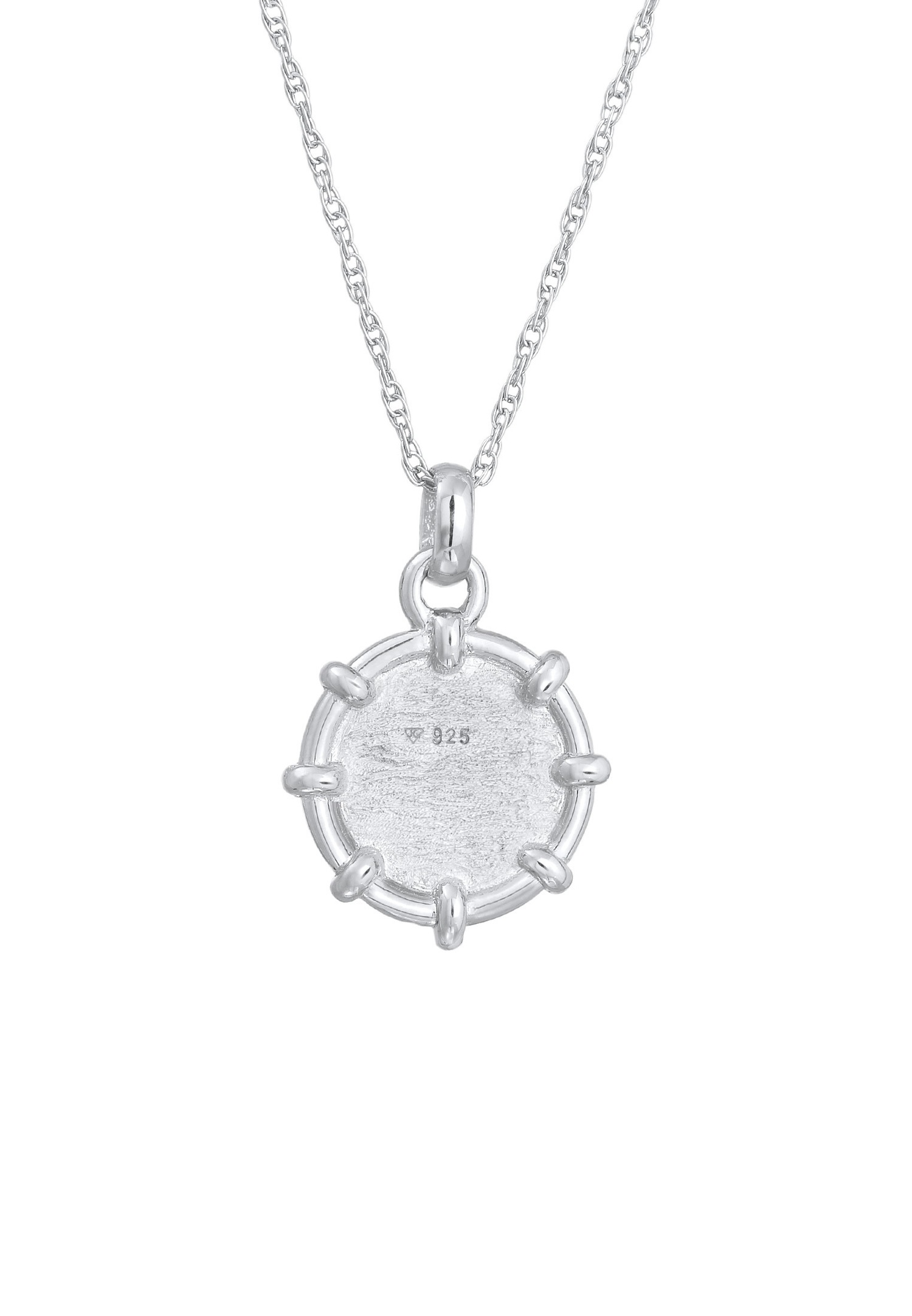 Elli Femme Pendentif Monnaie structuré en argent sterling 925
