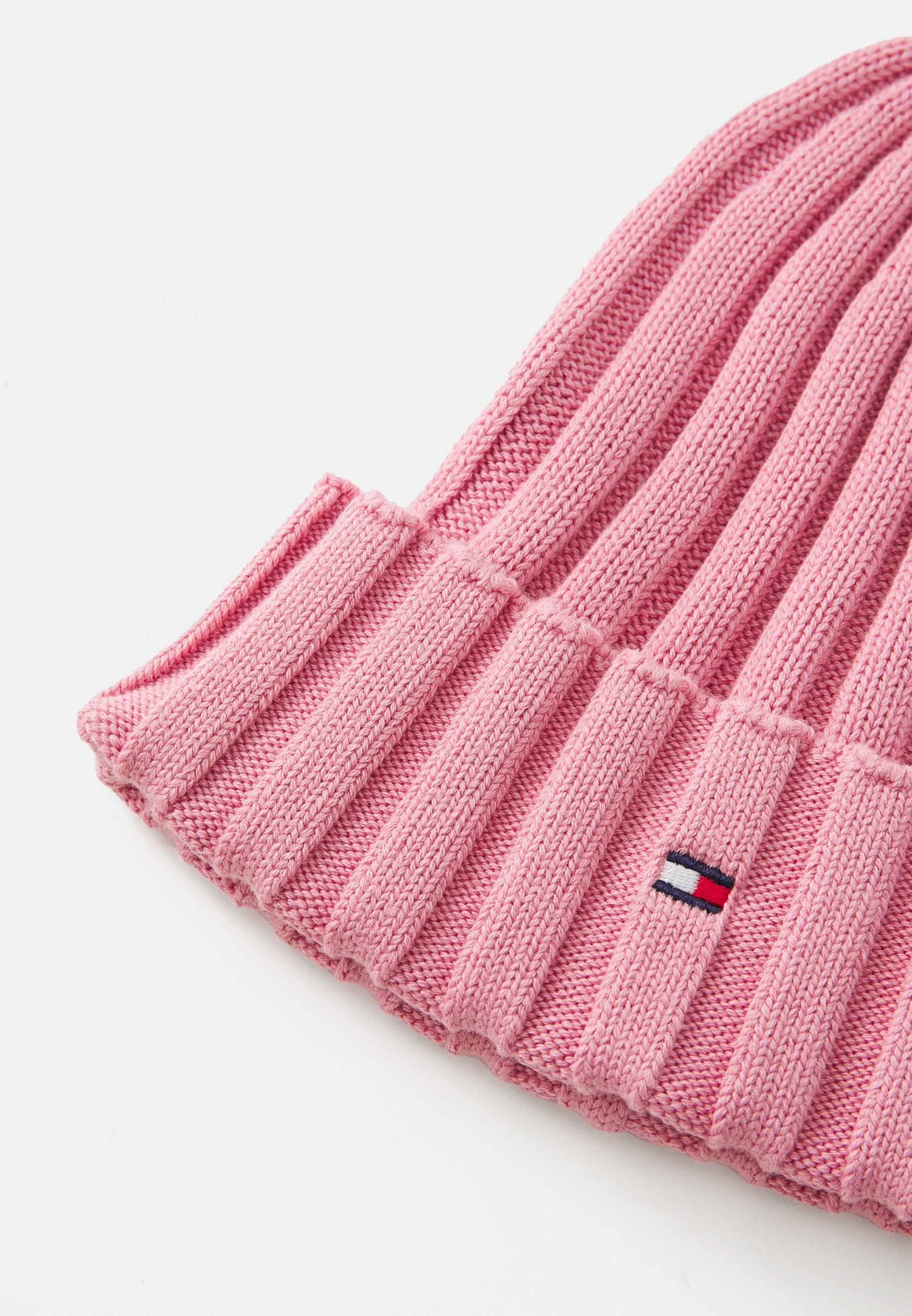 Tommy Hilfiger Mütze mit kleiner Flagge, Unisex - Mütze - Mystic Pink