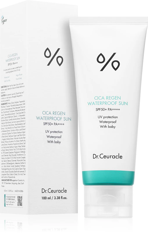 Dr.Ceuracle Cica Regen vodeodolný opaľovací krém na tvár SPF 50+