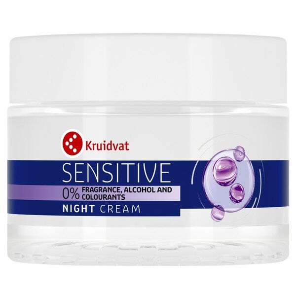 Kruidvat Sensitive nočna krema<br>50ml - Občutljiva koža