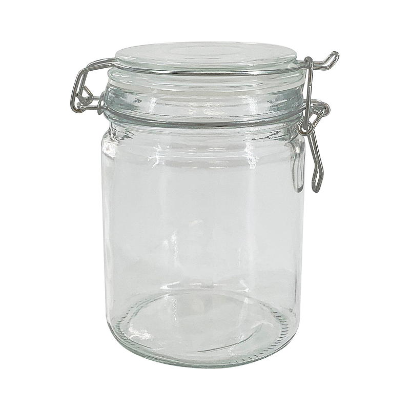 Tarro de cristal para cocina de 0,75 lm con tapa patentada
