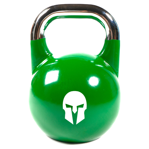 Wettkampfhantel aus Gusseisen mit aufgemaltem Logo, 24 kg