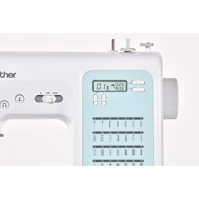 Macchina da cucire elettronica BROTHER FS40s - 40 punti - Infilatura automatica dell'ago - Schermo LCD