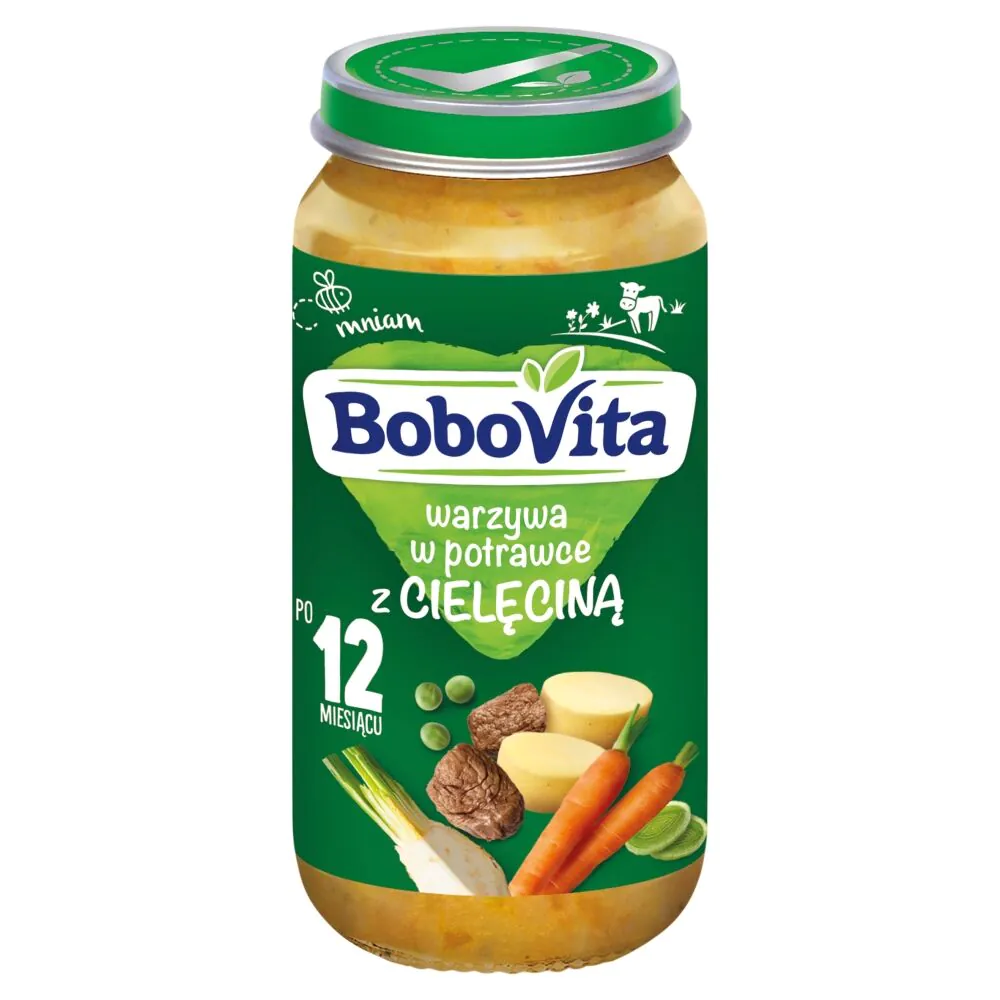 Bobovita Obiad Warzywa w Delikatnej Potrawce z Cielęciną