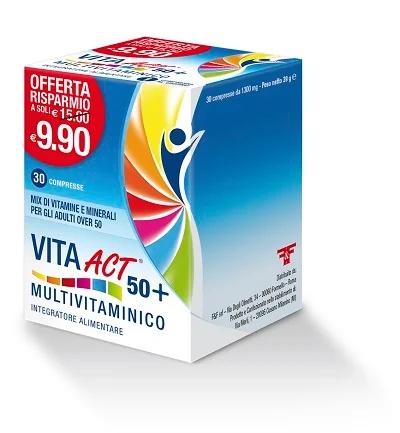 F&F Linea Act Vita Act 50 multivitamine voedingssupplement 30 tabletten