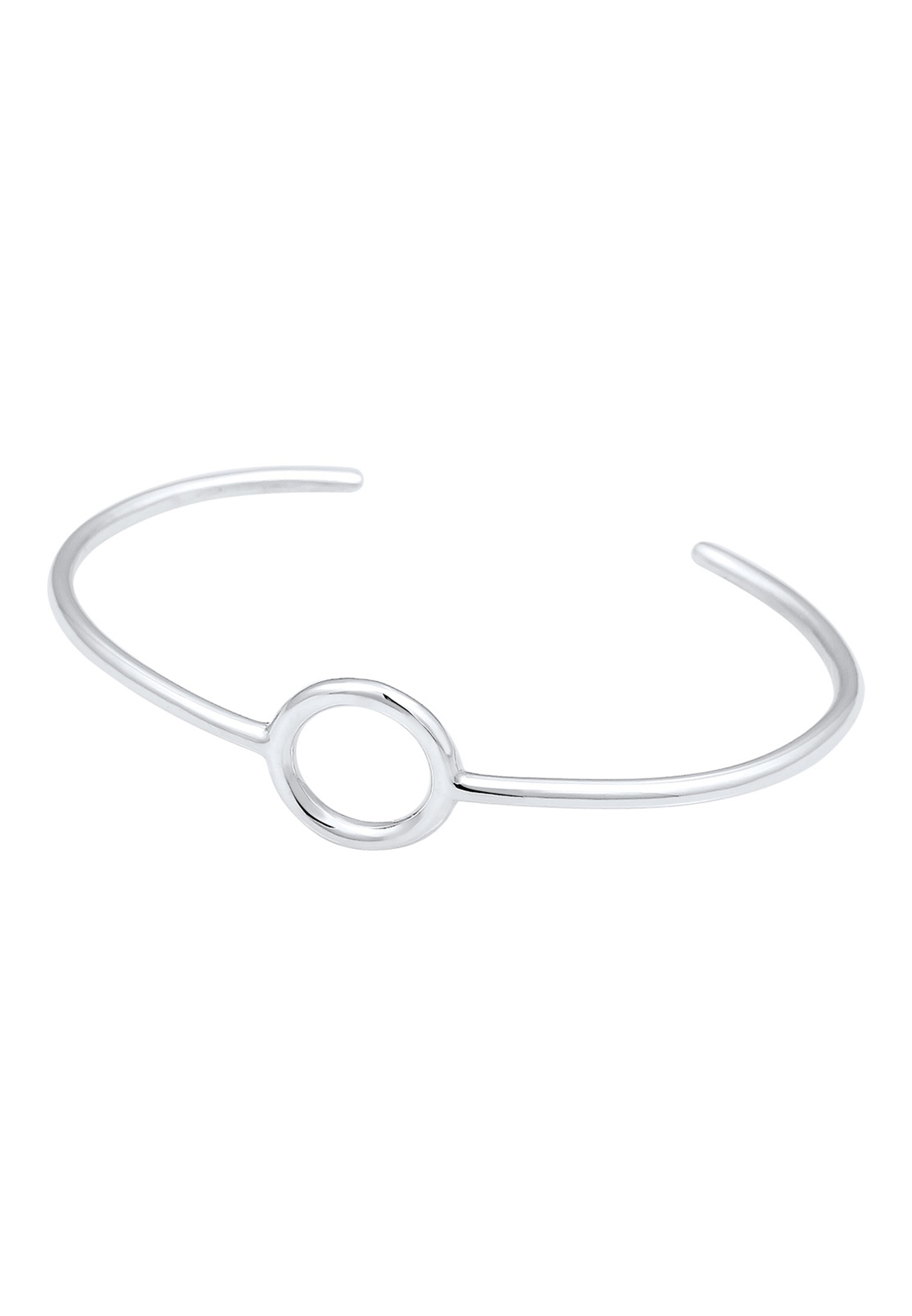 Elli PREMIUM Armreif Kreis Circle Geo Minimal Basic 925 Silber