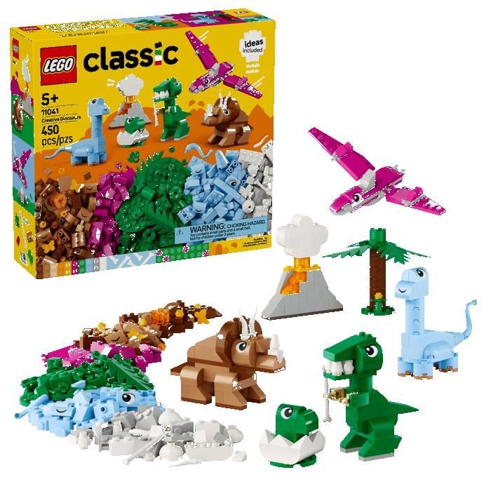 LEGO Classic 11041 Les dinosaures créatifs Cadeaux Jouets Objets de collection 5+