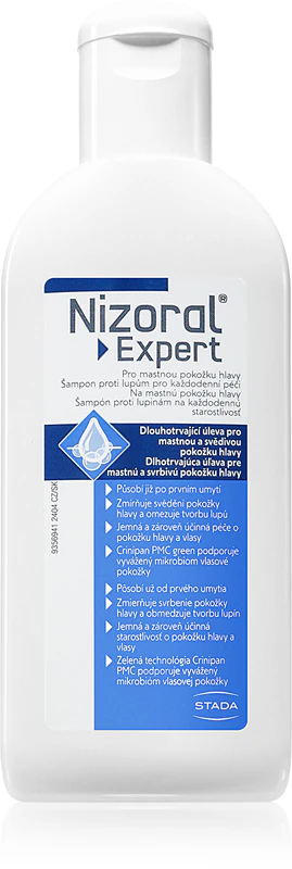 Nizoral Expert milde reinigende shampoo tegen vette roos
