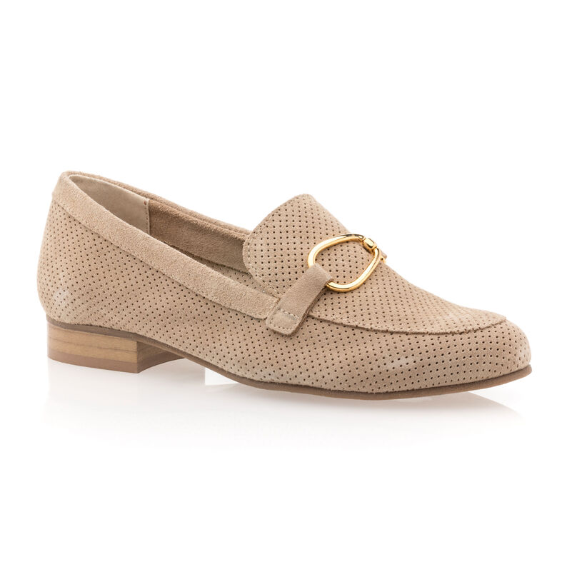Mocassins / chaussures bateau Femme Beige