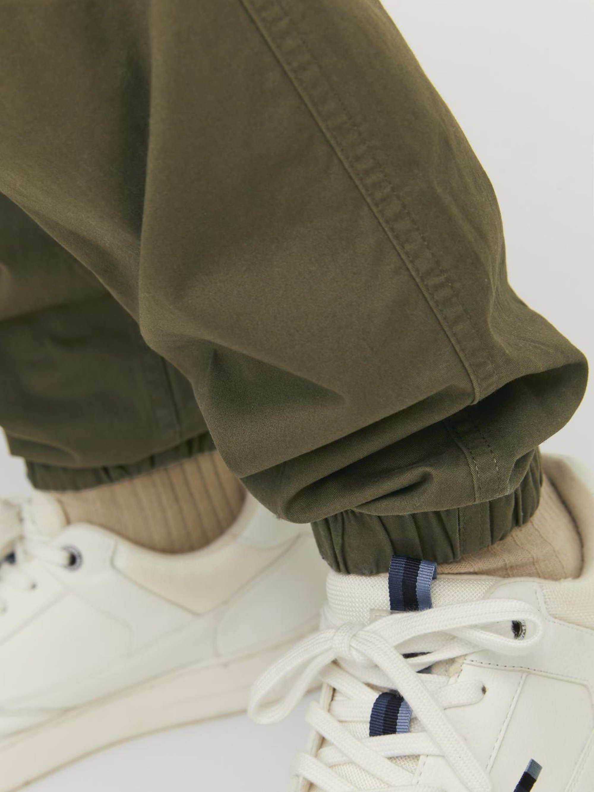 Jack & Jones JPSTKANE JJNOAH CUFFED - Cargobroek - olijfgroen