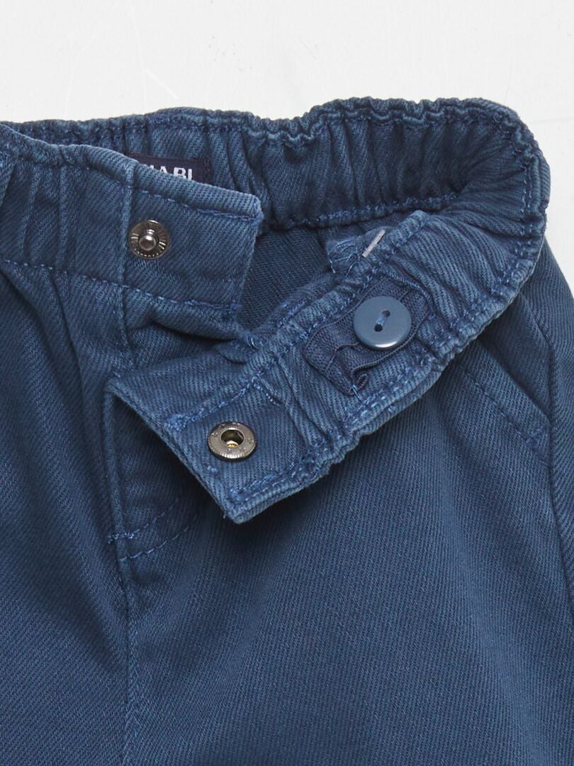 Broek in papieren zakstijl - BLAUW