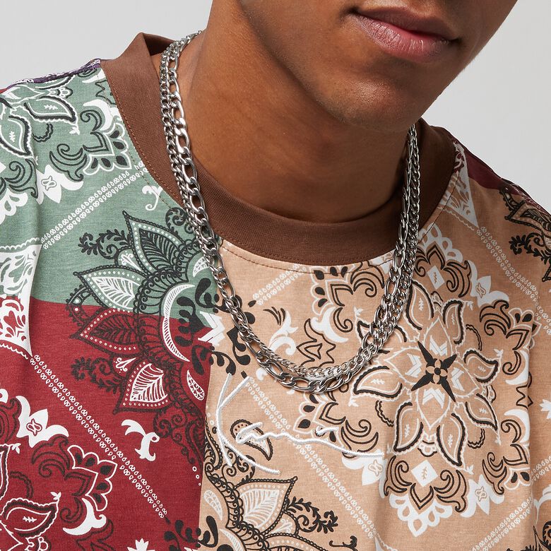 T-shirt piccola con stampa paisley firmata