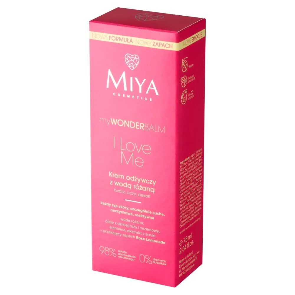Miya myWONDERBALM I Love Me - Krem odżywczy z wodą różaną 75ml