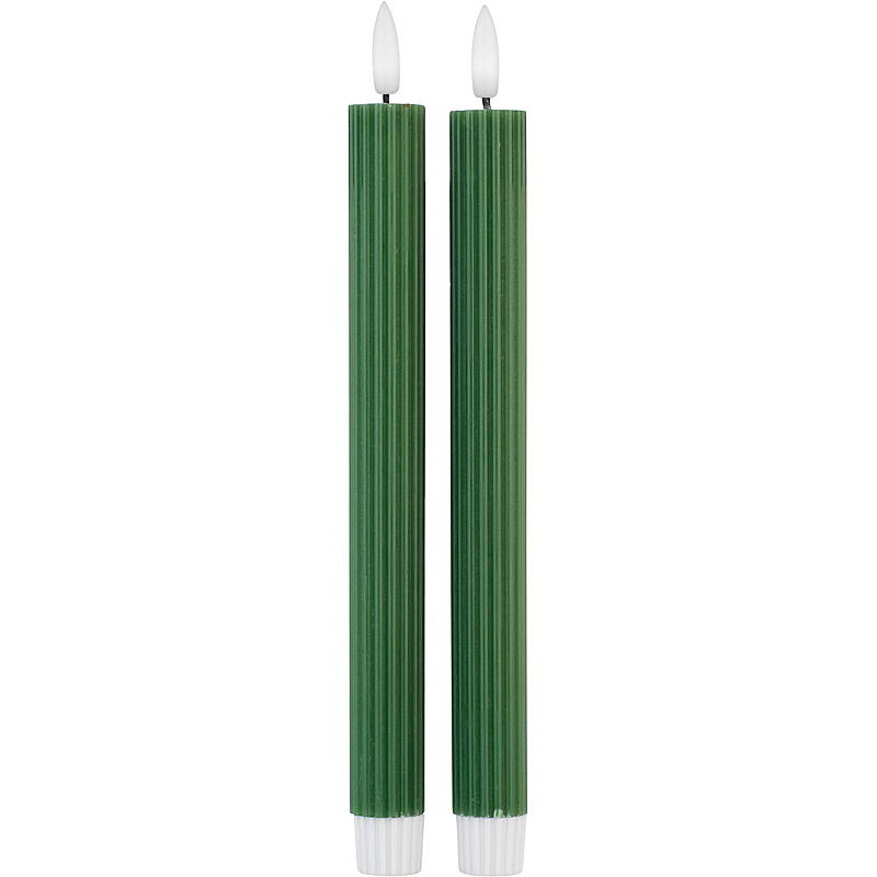 Vie Home Kroonlamp 2-pack 24 cm LED timer groen
