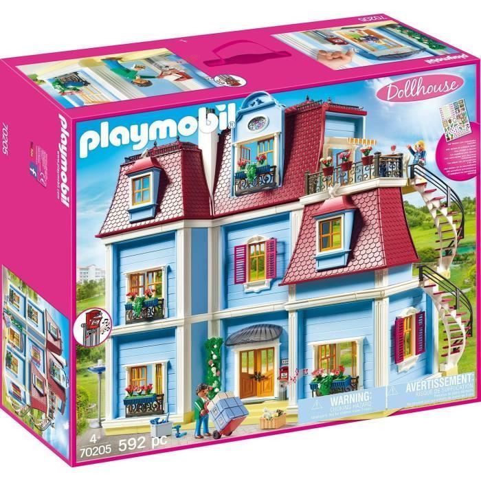 PLAYMOBIL 70205 Groot traditioneel huis, poppenhuis, 592 onderdelen, geschikt voor kinderen vanaf 4 jaar