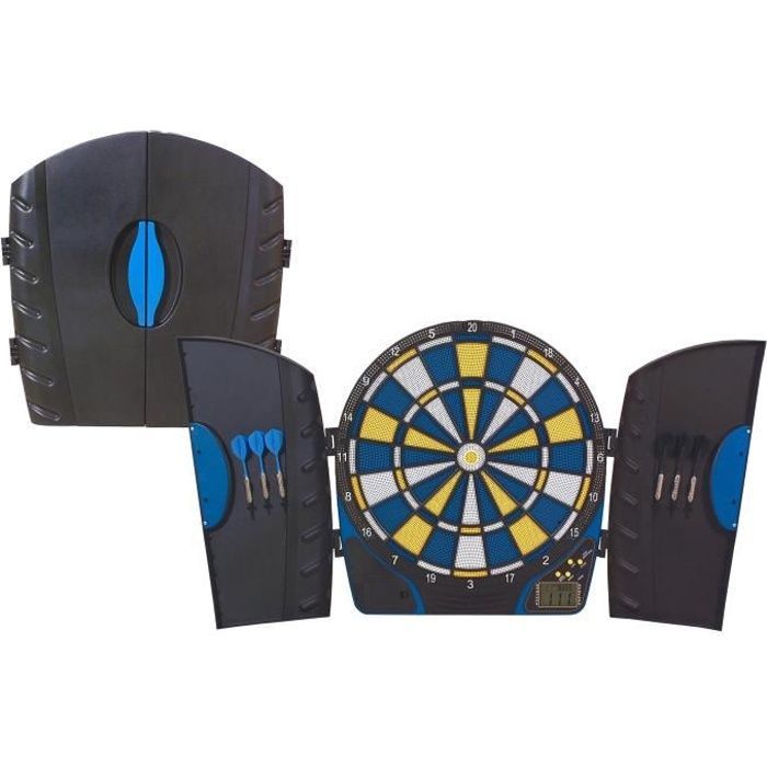 Cible électronique CDTS - Coffret 8 joueurs - 21 jeux - Noir et bleu - A partir de 10 ans