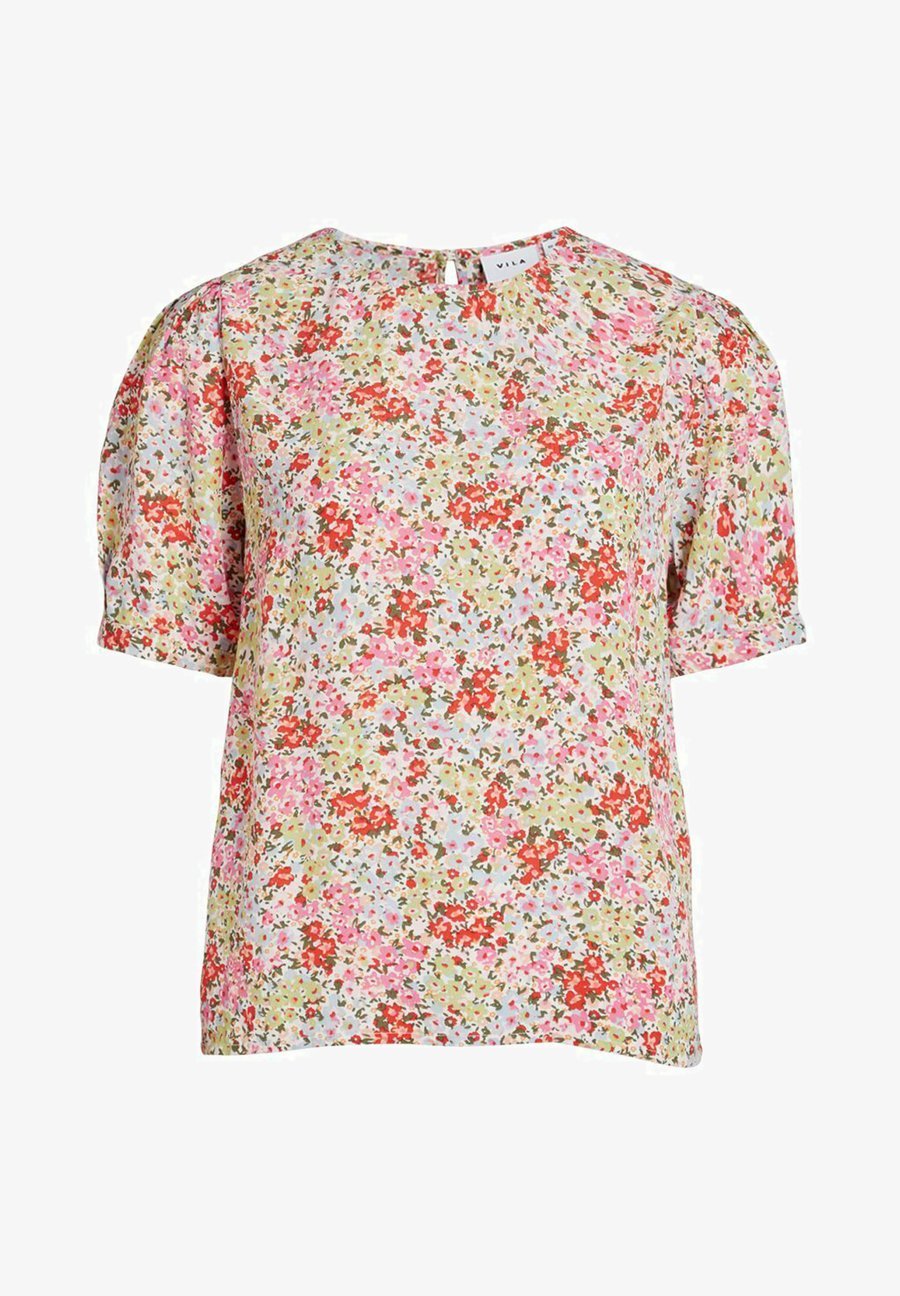 VILA Bluse - hvit alyssum