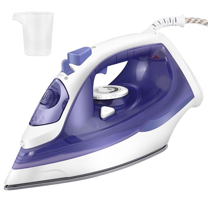 Steam generator iron, 350 ml water tank, 150 g steam boost, 40 g continuous steam, 1.95 m cord, 2400 W, blue