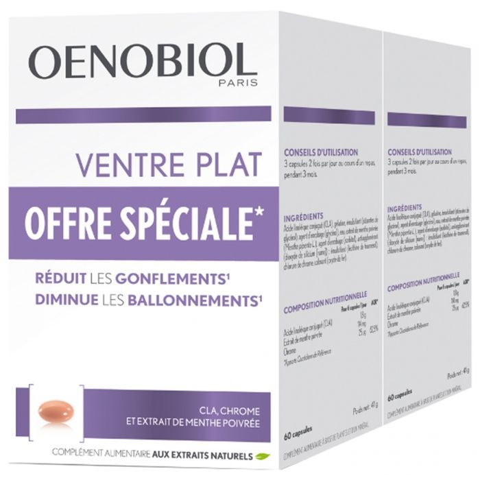 Oenobiol Ventre Plat Lot de 2 x 60 capsules