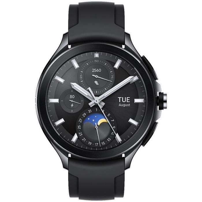 Smartwatch - XIAOMI - Mi Watch 2 Pro - 46 mm - Bluetooth - Pulseira de borracha preta