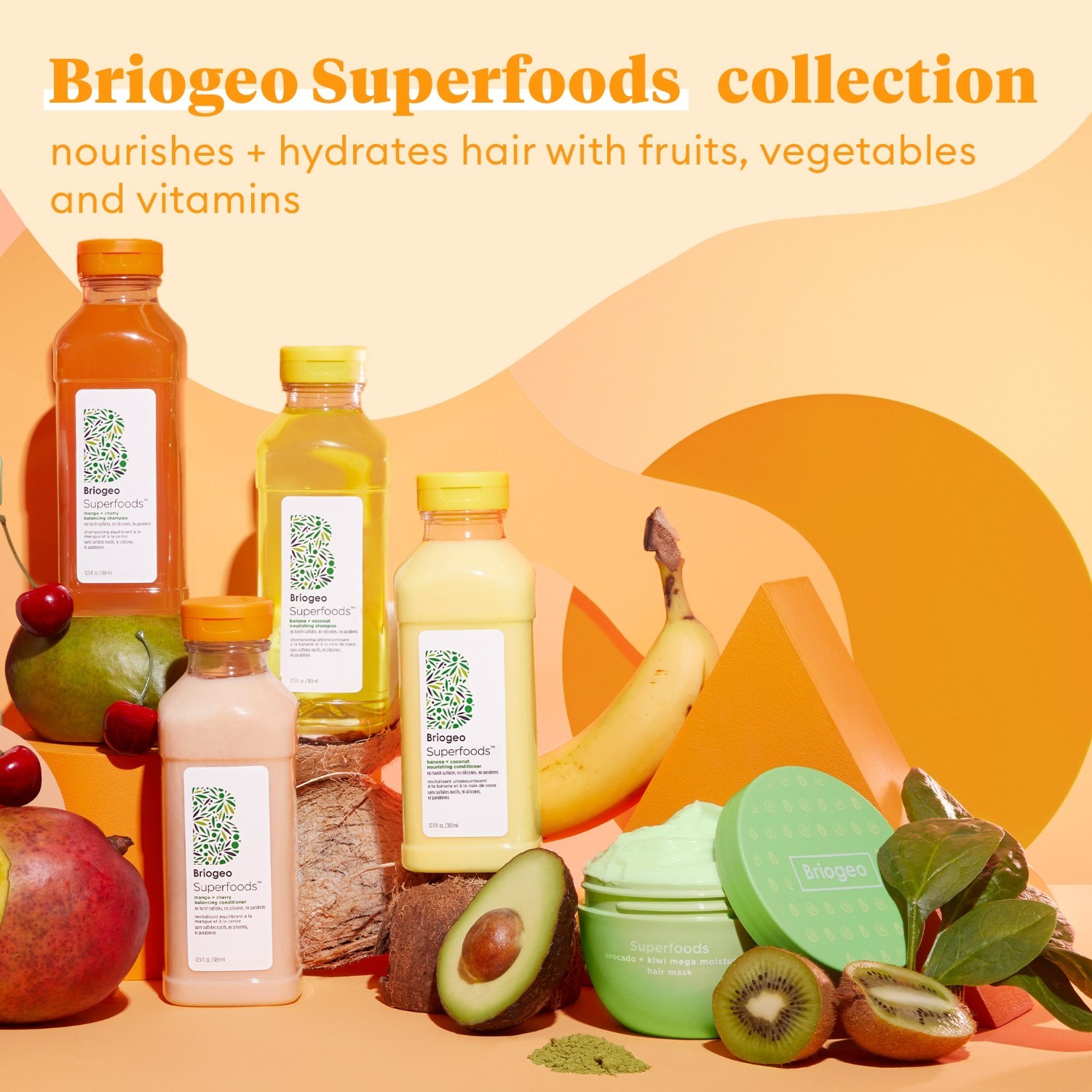 Briogeo Superfoods™ banānu un kokosriekstu matu šampūns - 369 ml