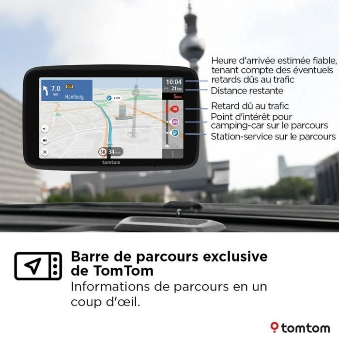 GPS - TOMTOM - GO Camper Tour - Segunda generación - Para autocaravanas y caravanas - Pantalla de 6