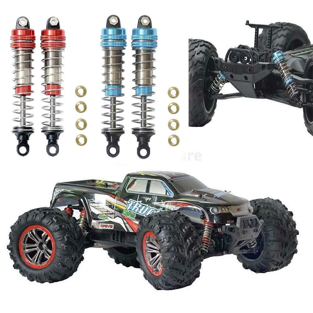 Conjunto de 2 amortecedores dianteiros e traseiros para carros RC, compatíveis com XLH 9115 9125 1/10 e 1/12. Acessórios profissionais para garantir estabilidade.