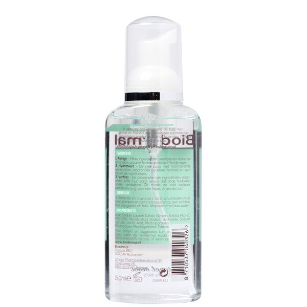 Biodermal rengöringsmousse<br>150ml - Alla hudtyper