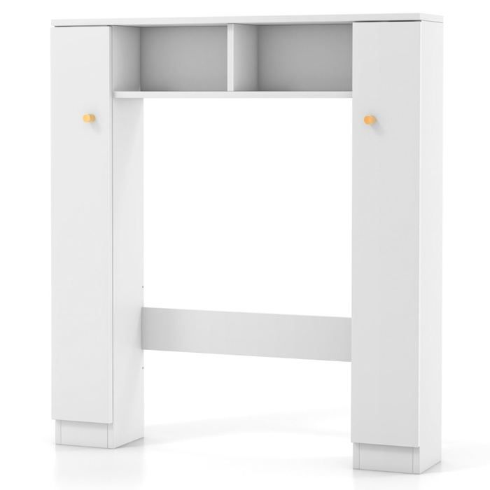 Mobile contenitore sopra il WC, 57,5 x 18 x 80,5 cm, salvaspazio