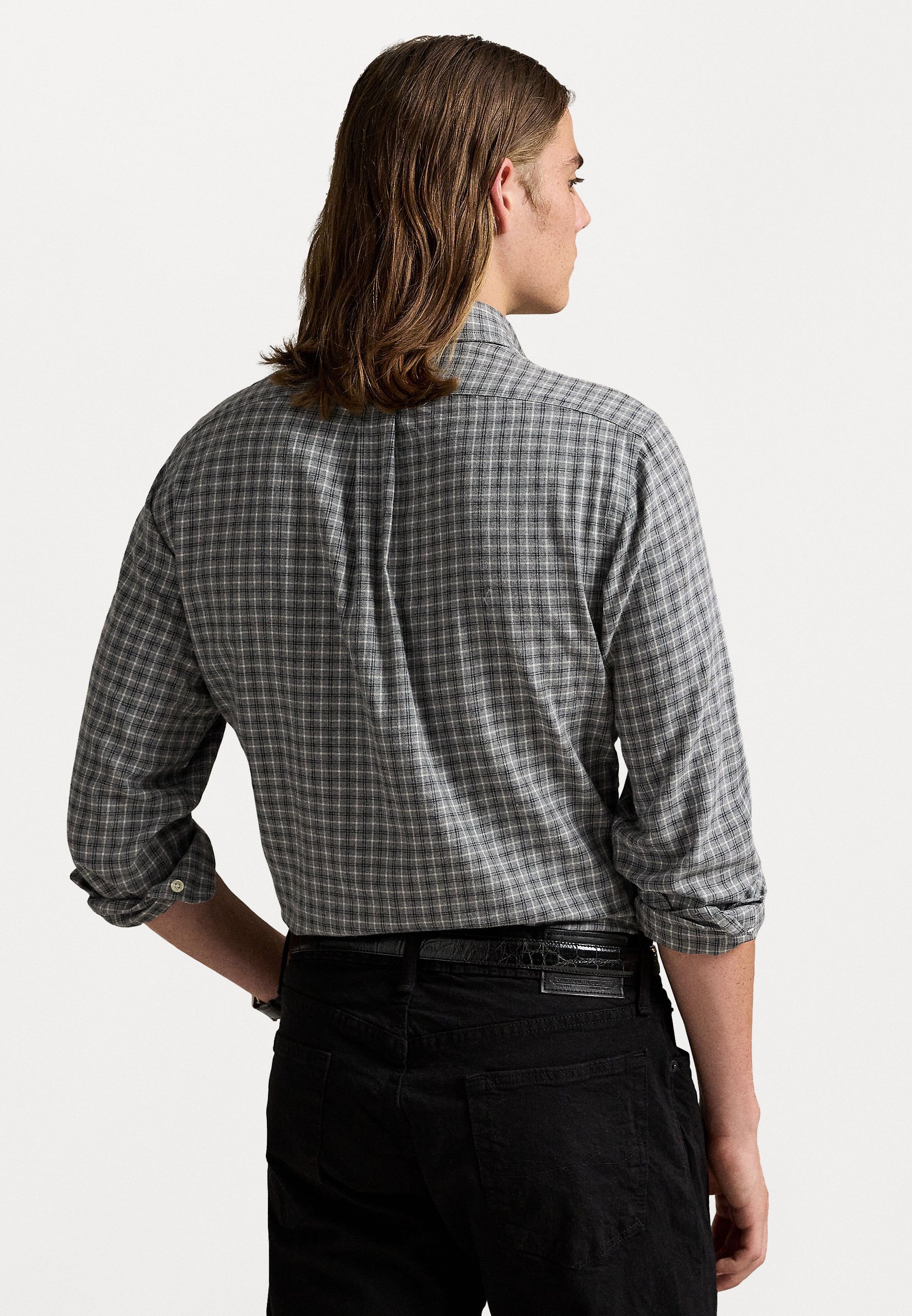 Polo Ralph Lauren CUSTOM FIT GERUITE TWILL OVERHEMD - Overhemd - lichtgrijs gemêleerd