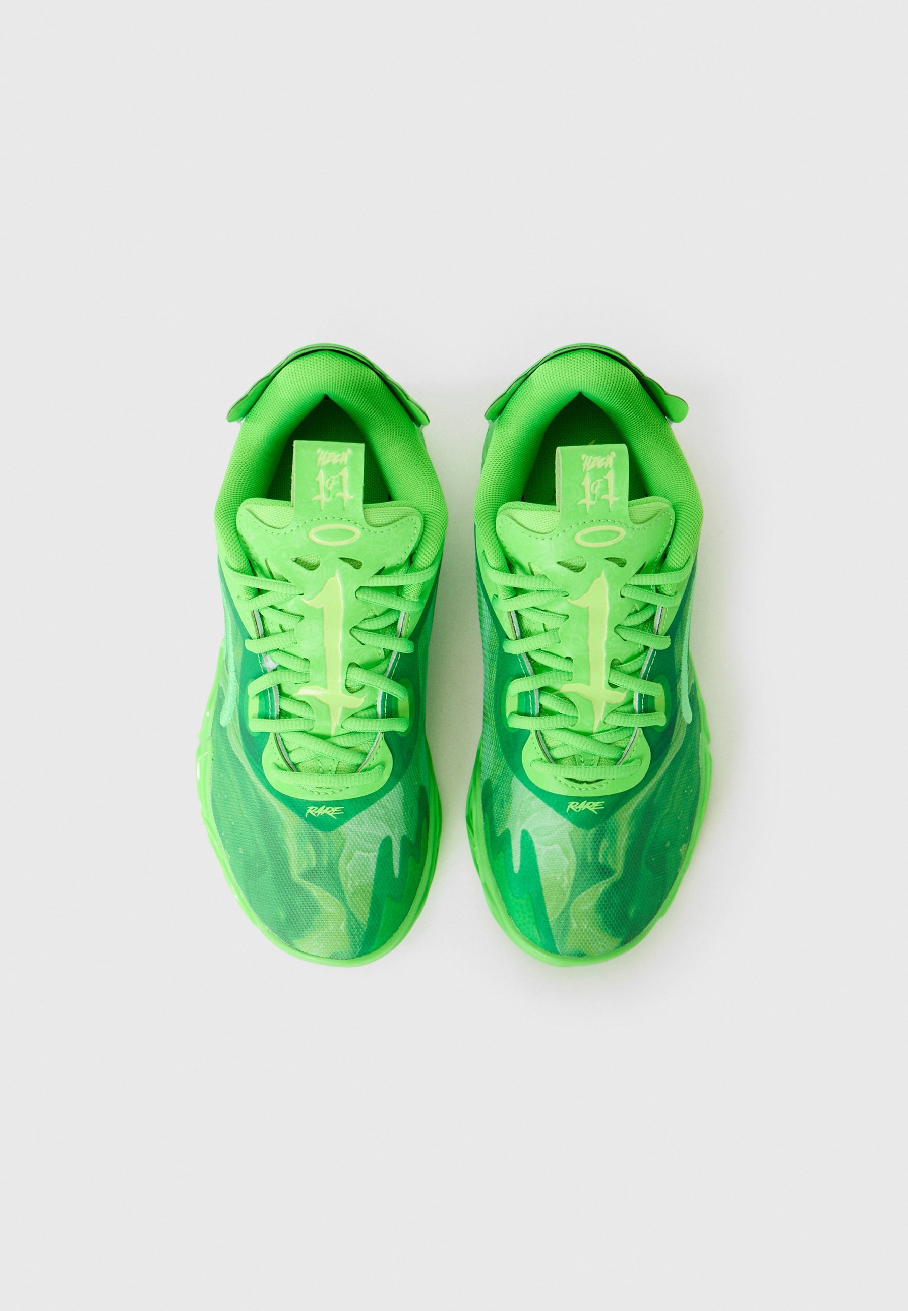 Puma UNISEX - Basketbalschoenen - groen glinsterend/bruisend licht