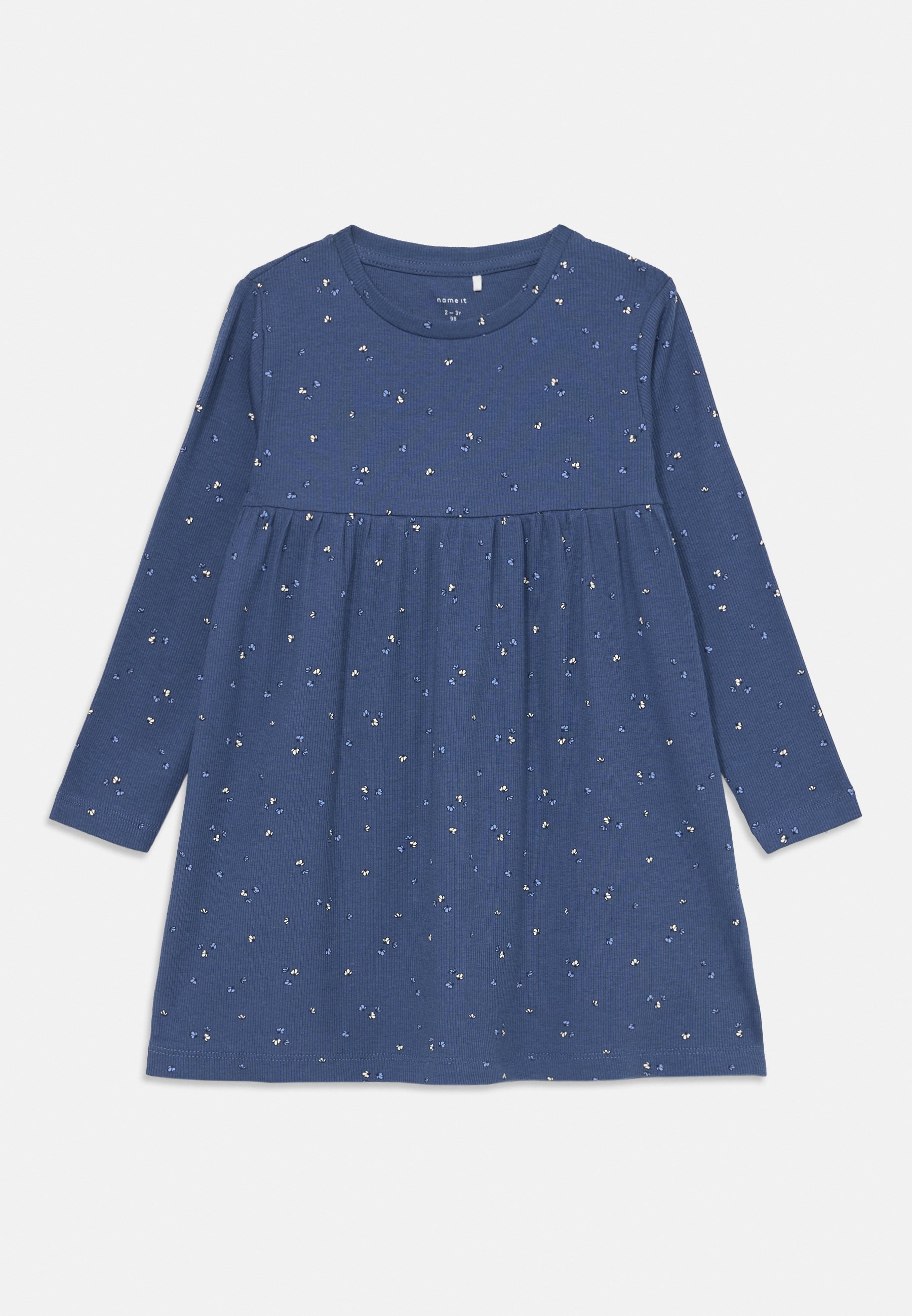 Nommez-la ROBE NMFNELIA - Robe en jersey - bleu indigo